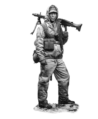 TRUEGRIS 1/16 Deutscher Soldat aus dem Zweiten Weltkrieg Resin Modellbausatz Unbemalt und unmontiert Resin Modellbausatz//F9q7L86 von TRUEGRIS