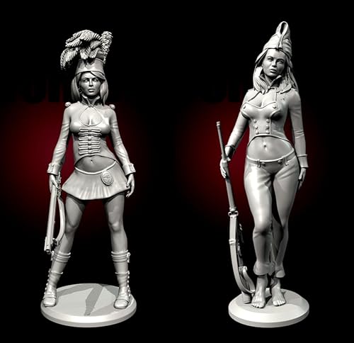 TRUEGRIS 1/35 Erster Weltkrieg Soldatin Resin-Soldatenmodellbausatz Unbemalter und unmontierter Resin-Modellbausatz (2 Personen) //v9S2L12 von TRUEGRIS