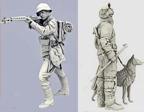 TRUEGRIS 1/35-WWII-Soldat Resin-Soldatenmodellbausatz Unbemalter und unmontierter Resin-Modellbausatz (2 Personen) //J9o7L5 von TRUEGRIS