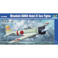 TRUMPETER 02405 1:24 Mitsubishi A6M2b Model 21Zero Fighter TRUMPETER 02405 1:24 Mitsubishi A6M2b Model 21Zero Fighter von TRUMPETER