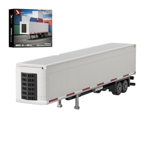 Technik LKW Tankanhänger Bausteine Bausatz, 304 Teile MOC City Güter Auto Waggon Modellbausatz, Kraftstofftankanhänger Bauklötze Kit Konstruktionsspielzeug (Container) von TRavesty