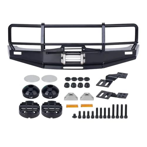 1/10 Metall -Metallrohr vordere Winkelstangen Stoßstange Kompatibel mit RC Crawler kompatibel mit Run80 Chassis LC80 Body Upgrade -Teile(B with lamp) von TReCVd