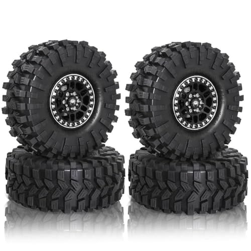 1,9 Beadlock -Räder und Reifen Set von 4 für 1/10 Skala Rock Crawler kompatibel mit II III 90047 TF2 CC01 TRX6 -Modelle 1,9 Beadlock -Räder und Reifen Set von 4 für 1/10 Skala Rock Crawler kompatibel mit II III 90047 TF2 CC01 TRX6 -Modelle von TReCVd