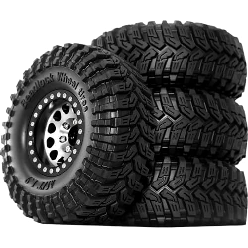 1,9 -Zoll -Perldlock -Räder und Reifen Randversatz -8,9 mm 4 Stück OD 4,53 Zoll kompatibel mit 1/10 RC Crawler Car TRX6 90046 CC01 D110(Brown) von TReCVd