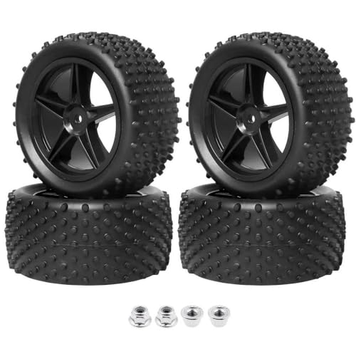 12mm -Hex -Hubs kompatibler RC 1/10 Off Road Buggy Tire Set mit Schaumstoffeinsätzen Kompatibel mit Verschiedene Modelle vordere und hintere Räder von TReCVd
