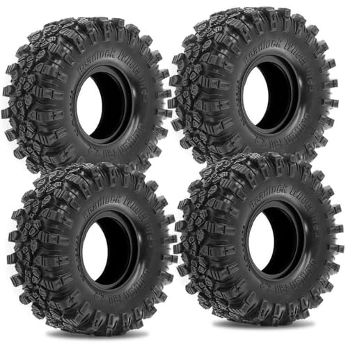2,2 -Zoll -Crawler -Gummireifen kompatibel mit 2,2 -Zoll -Perldlock -Rädern Kompatibel mit 1/10 und 1/8 Crawler Cars 90047 TF2 CC01 TRX6 TC8 von TReCVd