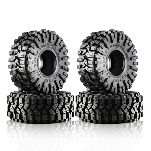 4pcs 1,9 Zoll weiche Gummi -Crawler -Reifen mit RC Crawler II D110 TF2 CC01 Gen8 kompatibel von TReCVd