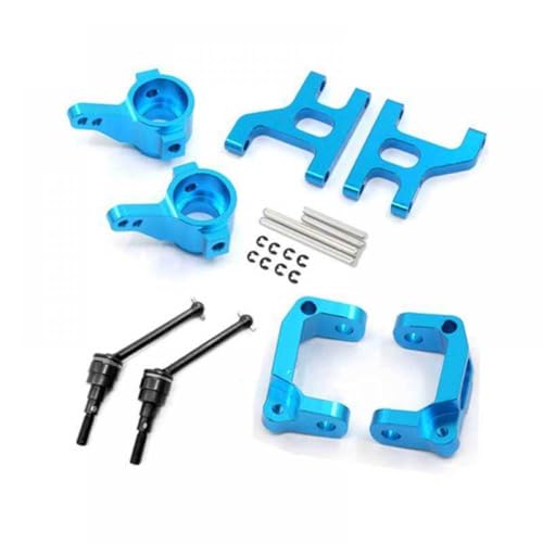 Aluminium vorne Schwung Armgelenk Knöchel Arm Antriebsschwung Welle Hub -Hub -Träger Basis C Set mit 1/10 CC01 TA02 TA03 RC -Auto kompatibel(Yellow) von TReCVd