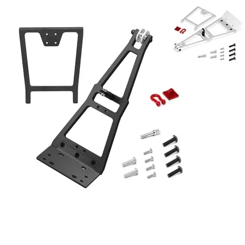 Double Stent Rescue Tow Crane Arm Wrecker Kit kompatibel mit 1/10 RC -Crawler -Chassis -Werkzeugen(Black) von TReCVd