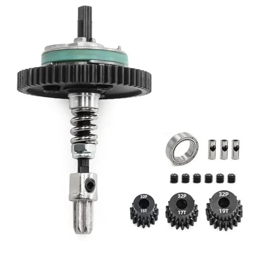Komplette Slipperkupplung 54T Metall 6878 mit 15 17 19T -Ritzelgetragen kompatibel mit 1/10 4x4 Vxl Stampede Upgrade -Teile von TReCVd