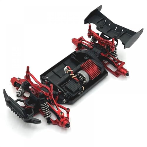 Metall -Upgrade -Teile -Kit Kompatibel mit 1/18 RC -Auto umfasst vordere und hintere Armlenker Schock -Tower -Karosserieposten und Verknüpfungsstab kompatibel mit den Modellen 18101 18102(Blue) von TReCVd