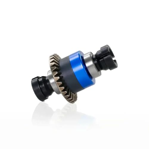 Metalldifferential kompatibel mit 1/18 Grom Grom 1/14 Mojave Grom RC -Auto -Upgrade -Teile Zubehör(Black Blue) von TReCVd