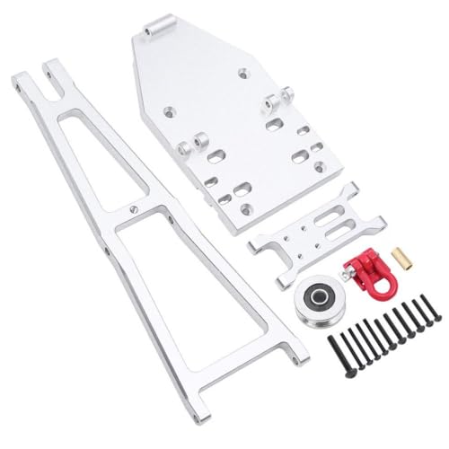 TReCVd 1/10 Skala Aluminium -Schleppkran -Arm -Kit für RC Crawler kompatibel mit verschiedenen Trail -Buggy -Builds(Silver) von TReCVd