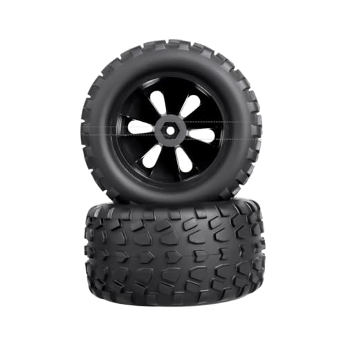 TReCVd 1/10 Skala RC -Räderreifen mit 12 -mm -Hex -Hub -Kompatibel mit maxx Stampede Revo Blackout -Modellen von TReCVd