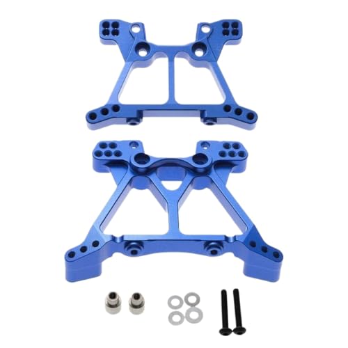 TReCVd 1/10 Stampede 4x4 VXL RC -Autoteile Schocktürme 6838 6839 Vorder- und Rückmetall(Blue) von TReCVd