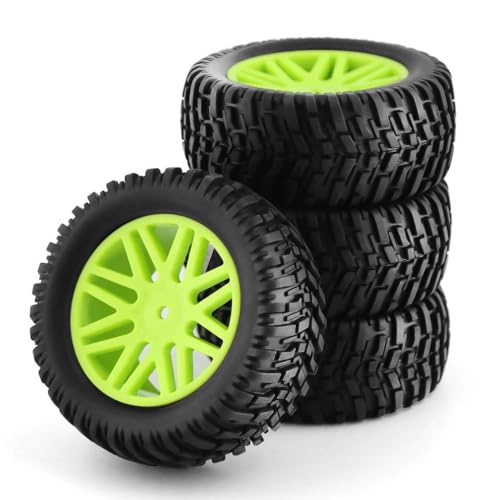 TReCVd 1/1012mm Sechskantgummi -Kurzlaufreifen für 1:10 Buggy -Autos kompatibel mit 144001 94107 94170 94155 94177 Set von 4 STK(Black) von TReCVd