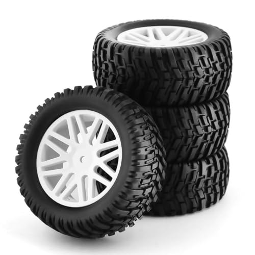 TReCVd 1/1012mm Sechskantgummi -Kurzlaufreifen für 1:10 Buggy -Autos kompatibel mit 144001 94107 94170 94155 94177 Set von 4 STK(Green) von TReCVd