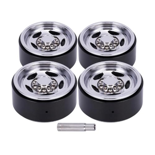 TReCVd 1,9 Zoll Aluminium Vintage Beadlock Wheel Wheel Hub Rand kompatibel mit 1/10 RC-Crawler Wraith VS4-10 und Red Cat Chassis-Reifen von TReCVd