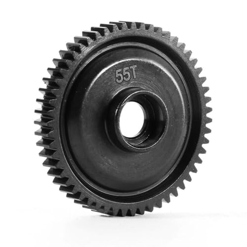 TReCVd 1 PCS 48p Metall Spur Gear Hauptgetriebe mit 1/16 RC -Auto -Upgrade -Zubehör 45T 50T 55T kompatibel(1PCS 55T) von TReCVd