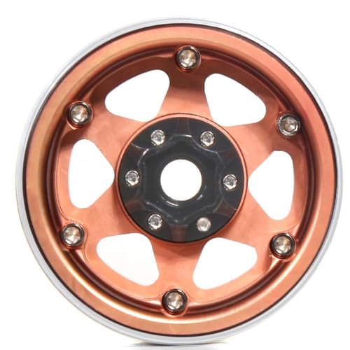 TReCVd 120 mm Metall 1,9 -Zoll -Perldlockradrand und Gummi -Reifen -Set kompatibel mit 1/10 RC Crawler Car Models III.(Whtie) von TReCVd