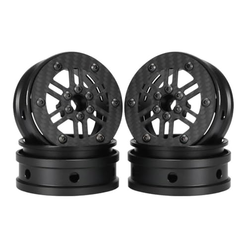 TReCVd 2,2 Zoll Carbon Fique Wheel Felgen kompatibel mit 1/8 1/10 RC -Rigs zum BAU von Pro Gspeed V4(4PCS E) von TReCVd