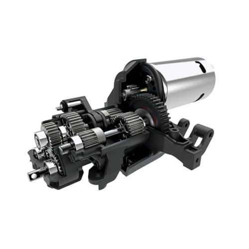 TReCVd 2 Speed ​​Metal -Getriebegetriebe mit internem Zahnradsatz kompatibel mit 1/10 RC -Crawler -Modellen mit 1/10 Skala von TReCVd