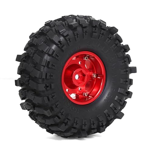 TReCVd 4PCS 1,9 Peradlock Wheel Rand Rand Hive Wheel Hub kompatibel mit 1 10 -Skala -RC -Crawler Kompatibel mit 90046 und AXI03007 ähnlich wie der Bronco -Stil(4pcs Black) von TReCVd