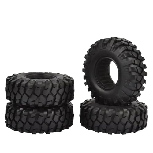 TReCVd 4pcs 1/10 Skala 1,9 -Zoll -Crawler -Reifen 96 mm 108 mm mit Einsätzen für 1/10 RC Crawler II 90046 D110 kompatibel(96MM) von TReCVd