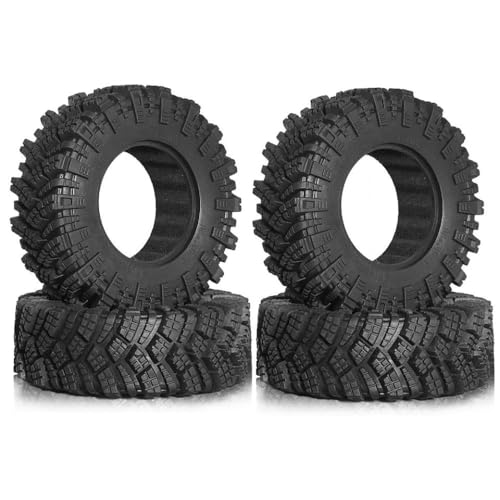 TReCVd 4pcs 1,9 -Zoll -Gummi -Reifenradreifen kompatibel mit 1 10 -Skala -RC -Rock -Crawler -Modellen wie 90046 AXI03007 CC01 D110 von TReCVd