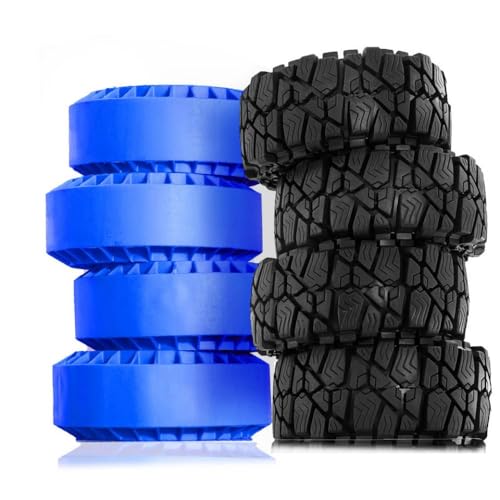 TReCVd 4pcs 1,9 -Zoll Innen -Crawler -Reifen Schlammschlammschläge OD 4,72 Zoll kompatibel mit 1/10 RC Crawler CC01(Red) von TReCVd