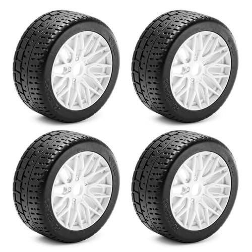 TReCVd 4pcs 100 × 42 mm RC -Reifen 17mm Sechskantkompatibel mit 1/7 Verstoßverbrechen Limitless Upgrade(White) von TReCVd