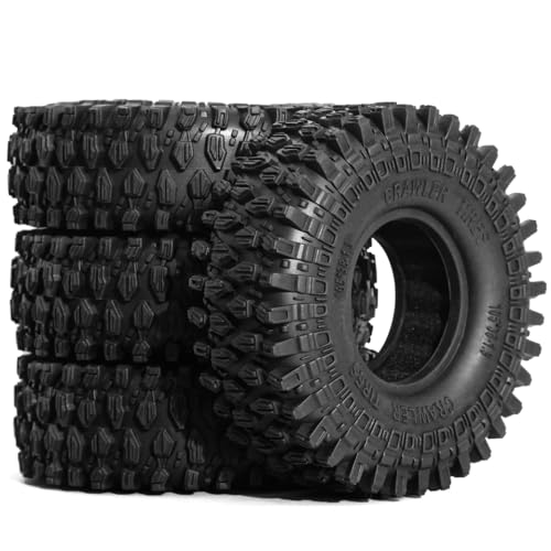 TReCVd 4pcs 105mm 1,9 Gummi -Reifenrad -Reifen Kompatibel mit 1/10 RC Crawler Cars III III 90046 kompatibel TReCVd 4pcs 105mm 1,9 Gummi -Reifenrad -Reifen Kompatibel mit 1/10 RC Crawler Cars III III 90046 kompatibel von TReCVd