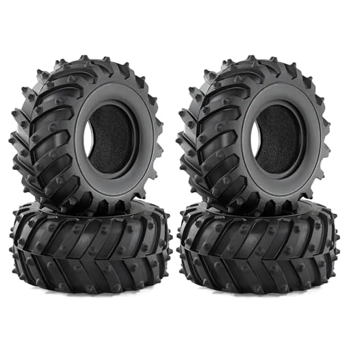 TReCVd 4pcs 2,2 Zoll 128 mm Gummireifenräder für 1 10 -Skala RC Crawler Car kompatibel mit verschiedenen Modellen wie Wraith und RR10 TReCVd 4pcs 2,2 Zoll 128 mm Gummireifenräder für 1 10 -Skala RC Crawler Car kompatibel mit verschiedenen Modellen wie Wraith und RR10 von TReCVd