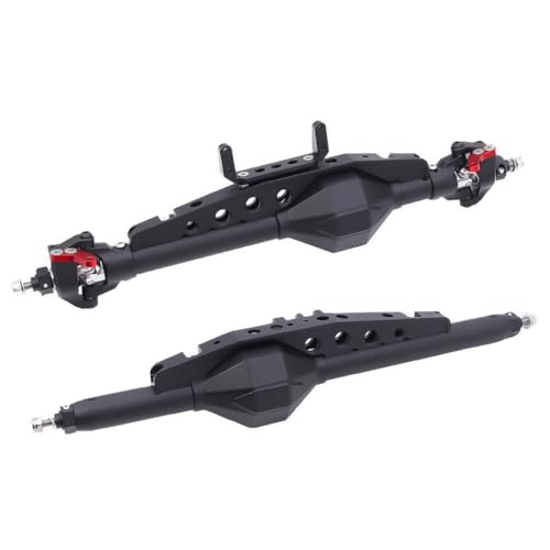 TReCVd Aluminium -Diamant -Gerade Achse für 1/10 RC -Crawler mit Wraith AX10 RR10 Bomber SMT10 1.9 UTB -Chassis DIY kompatibel(Black Set) von TReCVd