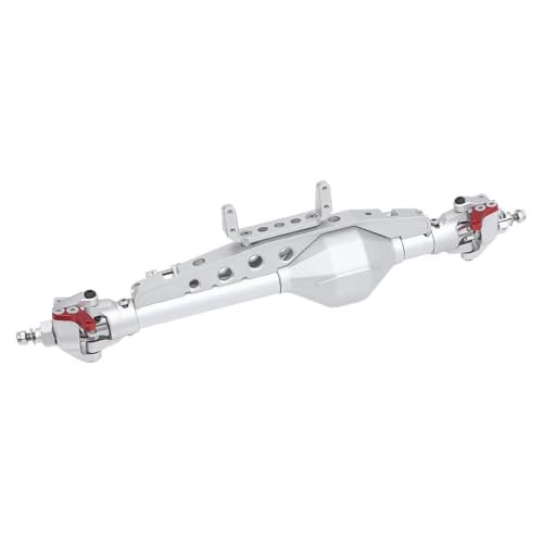 TReCVd Aluminium -Diamant -Gerade Achse für 1/10 RC -Crawler mit Wraith AX10 RR10 Bomber SMT10 1.9 UTB -Chassis DIY kompatibel(Silver Front) von TReCVd