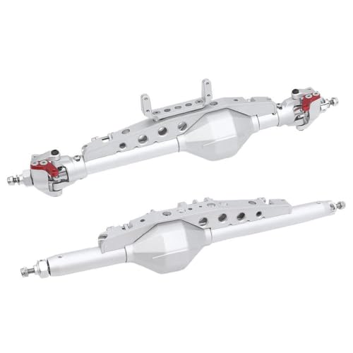 TReCVd Aluminium -Diamant -Gerade Achse für 1/10 RC -Crawler mit Wraith AX10 RR10 Bomber SMT10 1.9 UTB -Chassis DIY kompatibel(Silver Set) von TReCVd