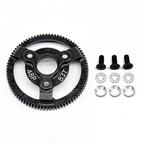 TReCVd Härterstahl 48p Spurgetriebe 72T 76T 83T 86T 90T kompatibel mit 2WD VXL Stampede Drag Upgrade -Teile(1pcs 83T) von TReCVd