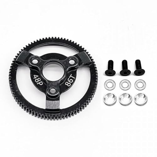 TReCVd Härterstahl 48p Spurgetriebe 72T 76T 83T 86T 90T kompatibel mit 2WD VXL Stampede Drag Upgrade -Teile(1pcs 86T) von TReCVd