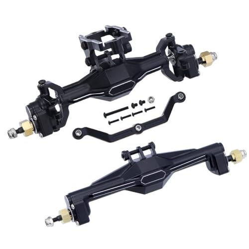 TReCVd Kompatible Aluminium -CNC vorderen Heck -Portal -Achsen -Achsen -Achsen -Kit Kompatibel mit 1/18 Skala K10 Erhöhter Bodenfreiheit(Front Rear Axle Set) von TReCVd