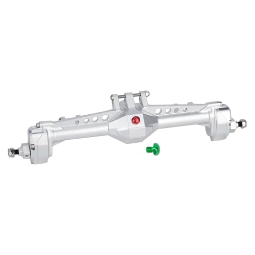 TReCVd Komplette Portalachse für 1/10-Skala-RC-Crawlers, die mit Vanquish VS4-10 und Models CNC bearbeitete Festigkeit Aluminium kompatibel sind(Silver Rear Axle) von TReCVd