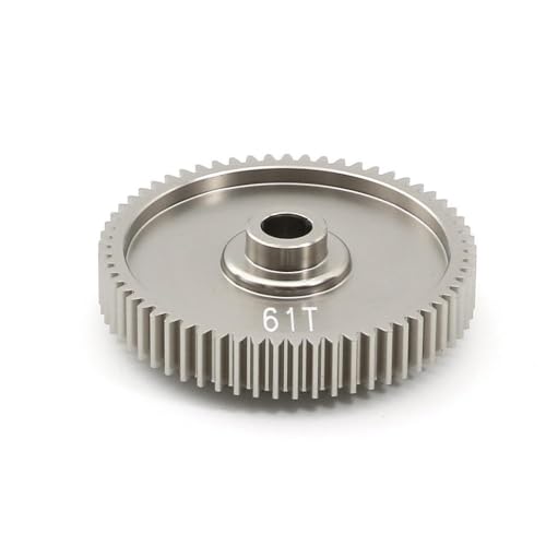TReCVd Metall 55T 58T 61T Geschwindigkeitssporngetriebe 51004 53665 kompatibel mit TT01 TT-01 1/10 RC-Auto-Upgrade-Zubehör(1pcs 58T) von TReCVd
