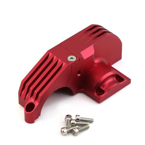 TReCVd Metall Hauptgetriebe Kompatibel mit Getriebeschutz Kompatibel mit 1/10 RC-Autos kompatibel mit MAXX 89076-4 und 89086-4 Upgrade-Teilezubehör(Red) von TReCVd