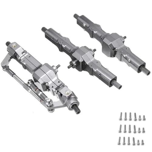 TReCVd Metall vordere Zwischenachse, kompatibel mit B16 B36 Q60 Q63 Q64 Fayee FY004 MN-77 6WD 6x6 RC-Auto-Upgrade-Teile(A) von TReCVd