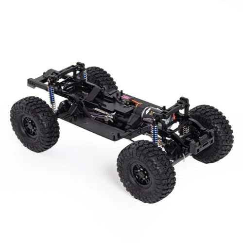 TReCVd Plastik-Chassis-Rahmen mit Zwei Geschwindigkeiten mit 550 35T-Motor kompatibel mit 1/10 RC Crawler Car DIY-Upgrade-Teilen(Chassis with Wheel) von TReCVd