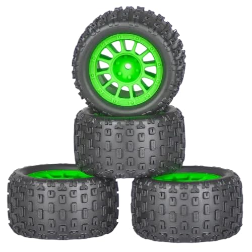 TReCVd RC 4PCS 74mm Gummireifenreifen 12mm Sechskantkompatibel mit 1/18 Grom Grom RC -Auto -Upgrade -Zubehör -Zubehör(B1) von TReCVd