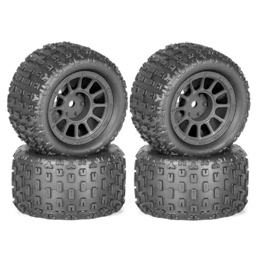 TReCVd RC 4PCS 74mm Gummireifenreifen 12mm Sechskantkompatibel mit 1/18 Grom Grom RC -Auto -Upgrade -Zubehör -Zubehör(R1) von TReCVd