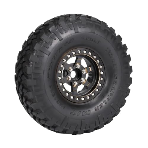 TReCVd Schwere Messing 6 sprach 1,9 -Zoll -Radkelme mit Skalierungs -Beadlock -Komponenten für 1/10 1/8 RC -Crawler, die mit verschiedenen Modellen kompatibel sind von TReCVd