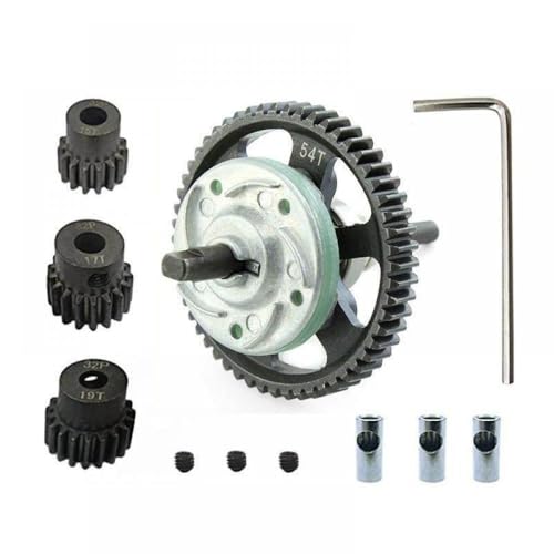 TReCVd Stahl- und Metall -Straight -Getriebe 32p 50T 52T 53T 54T 15T 17T 19T kompatibel mit 4x4 Stampede 4x4 VXL 4x4(1pcs 54t) von TReCVd