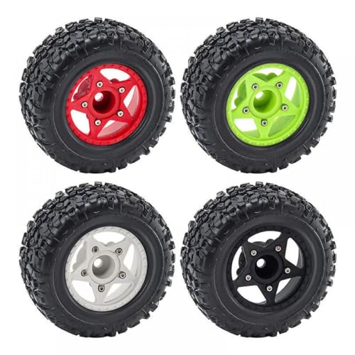 TReCVd Universelle Offroad-Reifen Kompatibel mit 1: 8 und 1:10 Kurzkarten mit 12 mm 14 mm und 17 mm Steckern(Red) von TReCVd