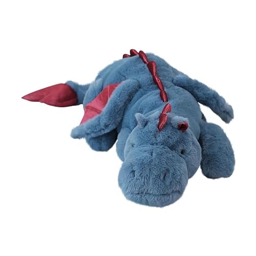 TRgqify-KM Dinosaurierkissen, Stofftier, 33 Zoll, süß, weich, bequem, Kissen for Jungen und Mädchen, Plüschtiere(Blue) von TRgqify-KM